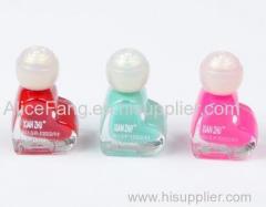 Nail polish many colors are offered