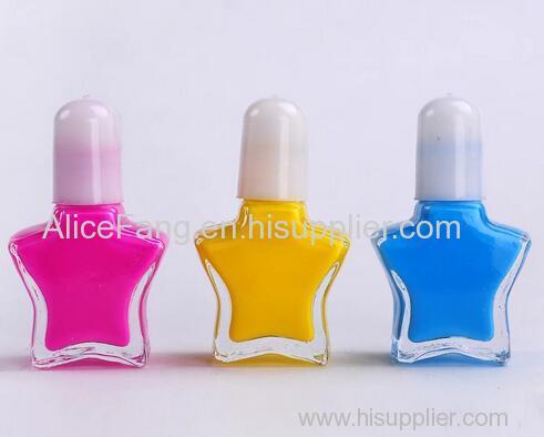 Nail polish many colors are offered