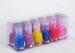 Nail polish many colors are offered