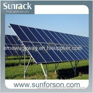 Aluminum Anodized Solar Pv Ground Mount Structure