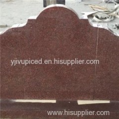 Red Granite Upright Memorial Headstones Markers Designs