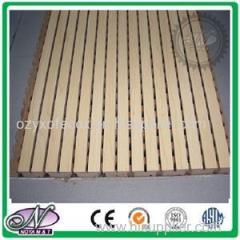 Wood Veneer Laminated 15mm MDF Wood Acoustic Strip Panels