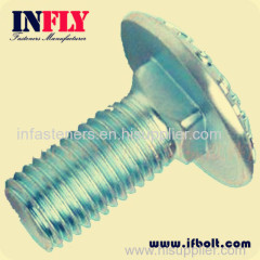 US A307A Carriage bolt in inch round head square neck bolt-Infly Fasteners Manufacturers
