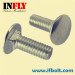 US A307A Carriage bolt in inch round head square neck bolt-Infly Fasteners Manufacturers