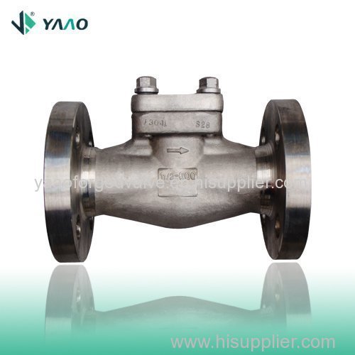 China Flanged A182 F304L Forged Check Valves