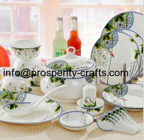 Porcelain Dinnerware set .