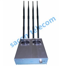 20W 2 Fan Cell Phone Signal Jammer Blocker 24 Hours Working With Remote Control OEM/ODM