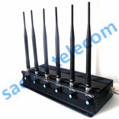 Adjustable Mobile Phone Signal Jammer Block GSM CDMA GPS 3G 4G WIFI VHF UHF Signal