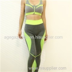 High Waisted Hit Color Sport Leggings