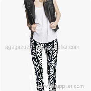 Black White Geometric Leggings