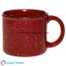 in style camper-campfire custom ceramic tea cup with retro granite design