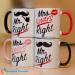 Mr.Right Mrs.Always Right personalized ceramic couple mug