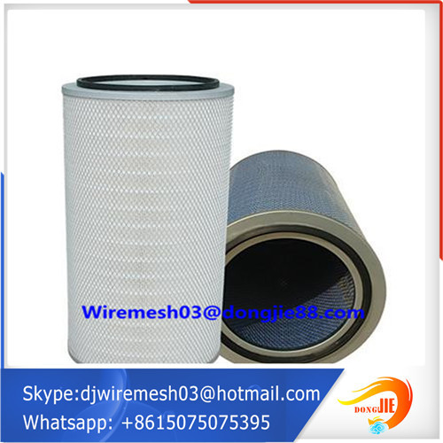 Non-woven fabric air filter cartridge fabrication