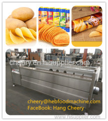 SH-9 Factory SUS 304 frying fresh potato chips making machine
