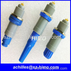 Push pull self-locking 2pin 4pin lemo medical connector plastic straight plug solder type