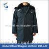 Winter Fur Collar Long Law Enforcement Outerwear For Security Guard / Police