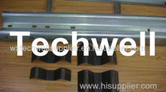 15KW Highway Guardrail Roll Forming Machine With 7 Rollers Leveling For W Beam Guardrail