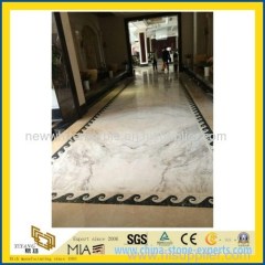 Castro White Marble Slabs for Bathroom Decoration