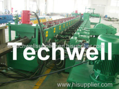 15 Forming Station Crash Barrier Roll Forming Machine for Highway Guardrail