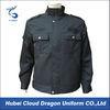 Wool / Polyester Dark Navy Security Guard Jackets With 2 Front Pockets With Flaps