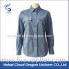 OEM Women Blue Military Tactical Shirts For Security Guard / Company Guard