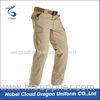 Popular Lightweight Khaki Tactical Combat Pants for Men With Slant Pockets