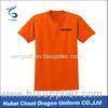 Customized Orange Color Security Guard T Shirts With 100% Cotton Jersey