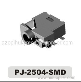 2.5mm 4 Pole SMT 6 Pin Audio Jack