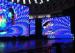 Portable Commercial Stage LED Screens Outdoor 24V Big Flexible Video Display Wall 12Kg / Sqm