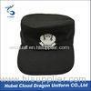 Custom embroidery logo black duty hat security uniform accessories