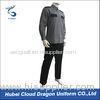Grey Black Security Guard Uniform For Hospital / Airport / Hotel Guards