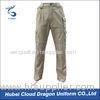 Middle East Beige Security Guard Pants For Men / Police Cargo Pants Poly Cotton Canvas