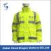 Yellow Waterproof Warm Traffic Police Hi Vis Jacket With Reflective Tapes