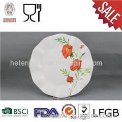 Custom Print Durable Melamine Dinner Plate