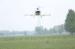 Aerial Pesticide Spraying Helicopter Low Volume Pesticide 2.5 Meters above Plant
