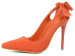 Cut out bowtie ladies high heel shoes