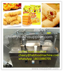 China food factory SUS 304 cheap puffed snack food machine