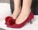 Women pointy toe pum pum low heel dress shoes