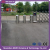 Security Access Control Entrance Gate SUS 304 Stainless Steel Semi-auto DC Brushed Motor RFID Card Reader Turnstiles