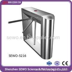 Security Access Control Entrance Gate SUS 304 Stainless Steel Semi-auto DC Brushed Motor RFID Card Reader Turnstiles