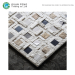 Decorative Ceramic Mosaic Glass Mix Natural Stone Wall Mosaic Tiles Backsplash