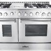 Stainless Steel 48 Inch 6 Buners Professional Gas Range with Oven
