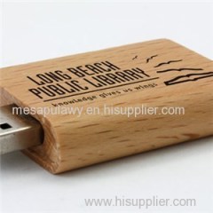 Book Shape Wood USB Flash Drives