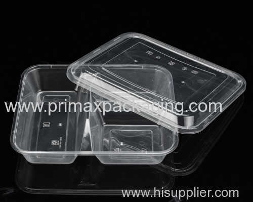 3 Compartments disposable food container