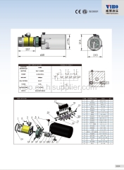 Hydraulic power unit for door- moving type stacker