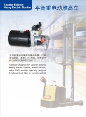 Hydraulic power unit for Counter Balance heavy electric Stacker