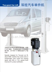 Hydraulic power units for Two-post car lift