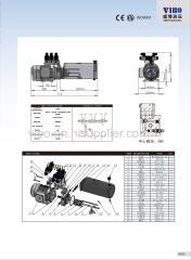 Hydraulic power unit for the tyre Changer