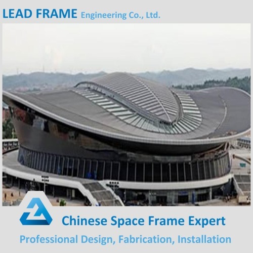 Pre engineering space frame steel stadium roof