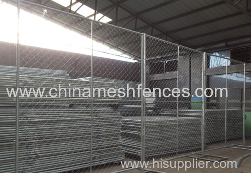 6*12 feet hot-dipped galvanized temporary chain link fence